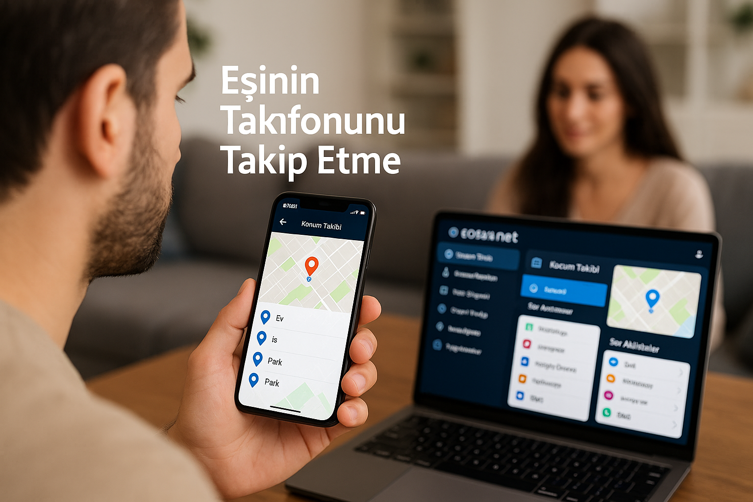 eşinin telefonunu takip etme